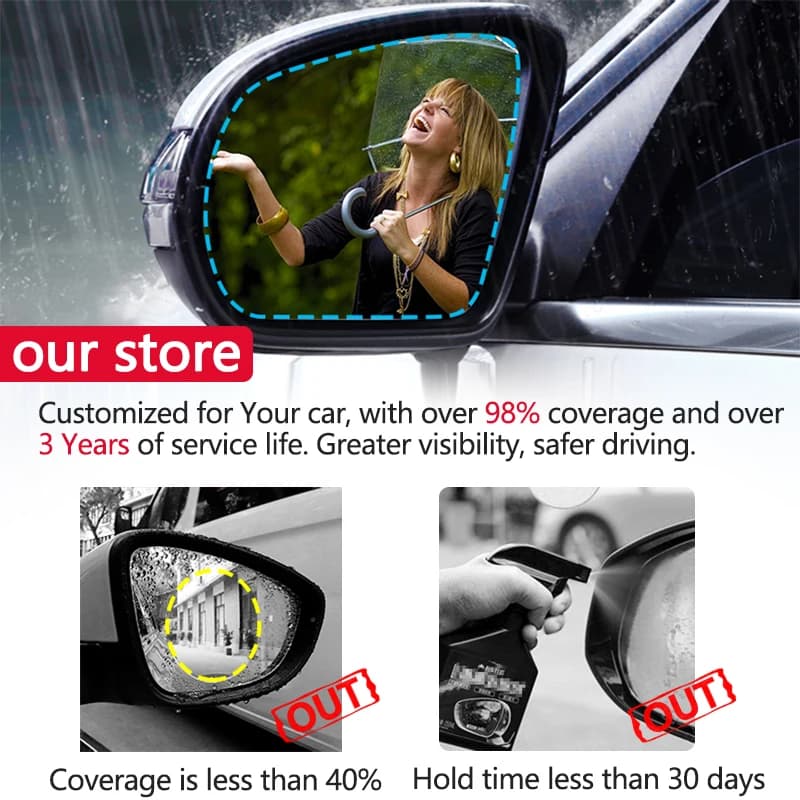 Rétroviseur à film anti-buée, couverture complète, Land Rover, Range Rover Evoque, L538, L551, 2011 ~ 2020, accessoires de films, 2016, 2017, 2018