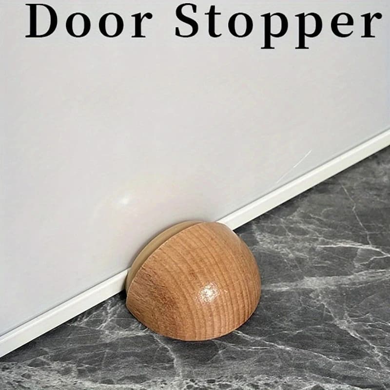 Butoir de porte en bois 1 pièce, cales de porte antidérapantes en bois massif, robuste et Durable, bouchon adapté au fond de porte