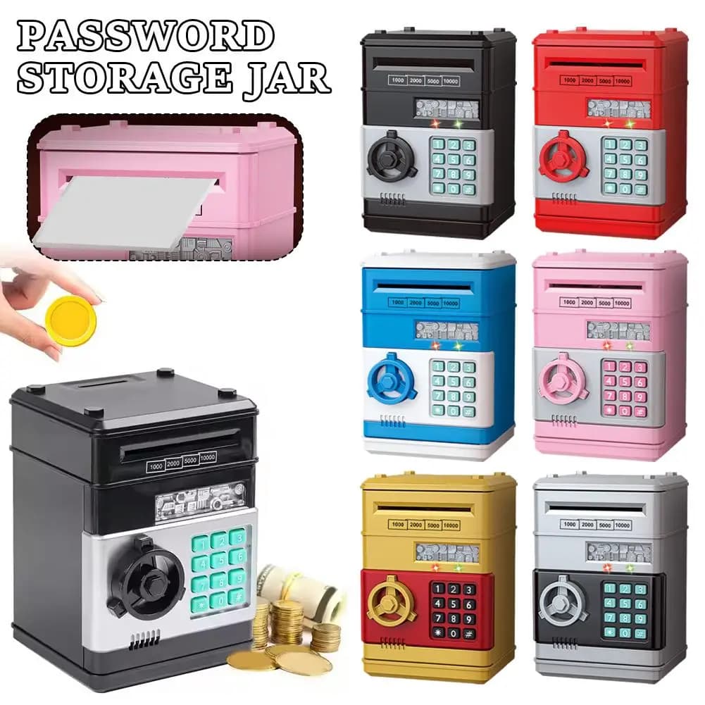 Tirelire créative électronique ATM mot de passe tirelire Mini pièces de monnaie sûres économie d'argent tirelire serrure banque de monnaie ATM enfant cadeau