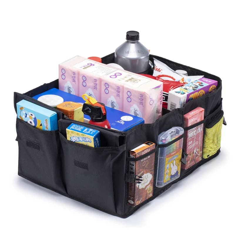 Boîte de rangement de voiture de grande capacité, organisateur de coffre de voiture, écologique, Super Durable, pliable, outil de stockage de fret, boîte de coffre de camion automobile