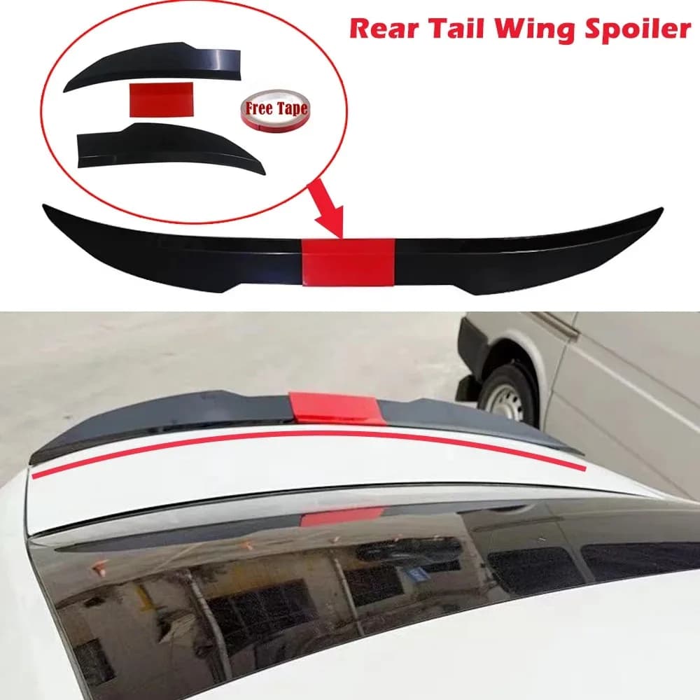 Pour Renault ARKANA 2020-2026 Aileron de coffre arrière ABS 3 sections réglable 115-125cm, Aileron supérieur sport décoratif, Pièces extérieures de voiture