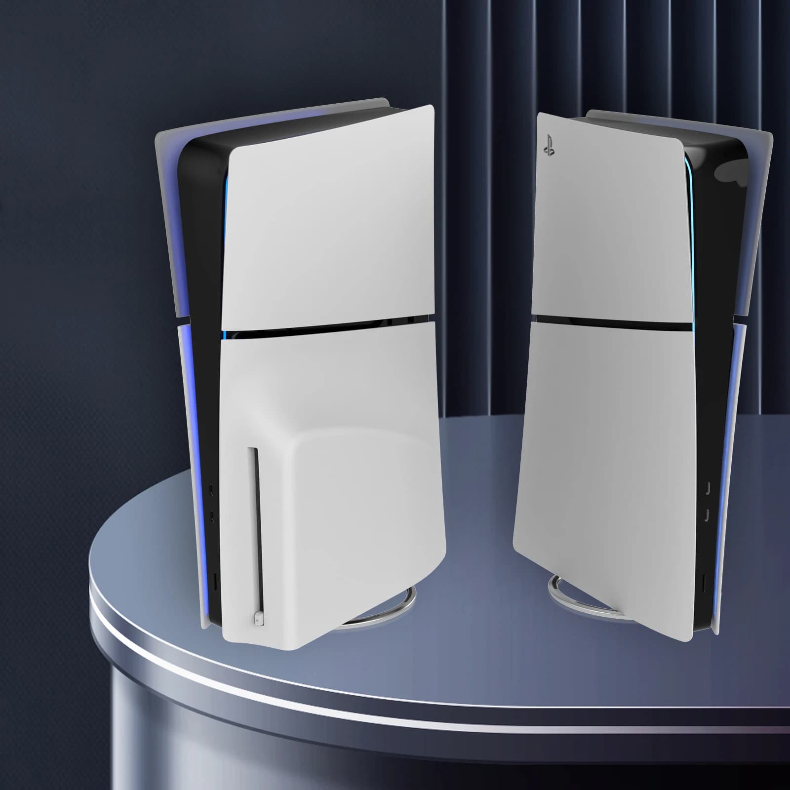 Support vertical en métal pour console PS5 Slim, support de remplacement avec vis pour Playstation 5 version numérique et version disque