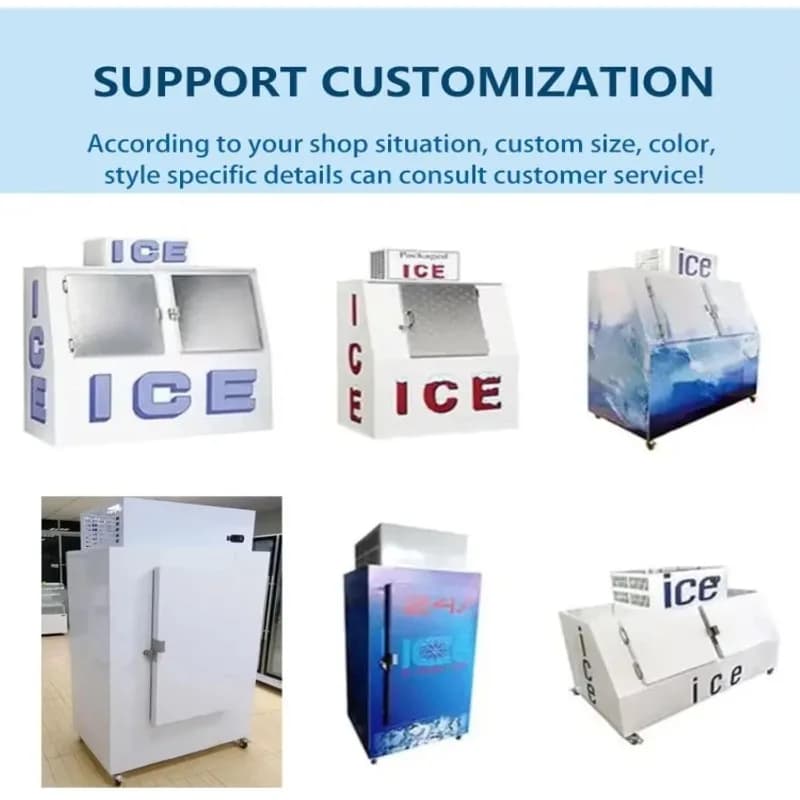 Congélateur de stockage de glace personnalisé - armoire réfrigérée pouvant contenir 320 sacs de glace, préservation hautement efficace