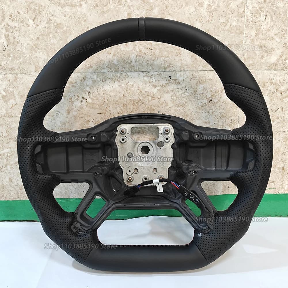 Pour Land Rover Defender Range Rover Defender personnalisé en cuir complet fond plat type D Modification du volant accessoires de voiture