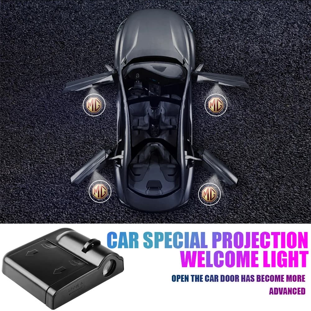 Logo de style de voiture LED porte de voiture lumière de bienvenue magnétique projecteur Laser lumière pour Morris Garages MG ZS GS EHS GT MG5 MG7 HS EZS MG3
