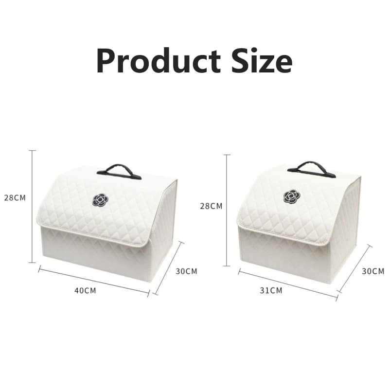 Organisateur de coffre de voiture, boîte de rangement pliable et Durable avec compartiments faciles à nettoyer, accessoires intérieurs polyvalents pour organisation de voiture