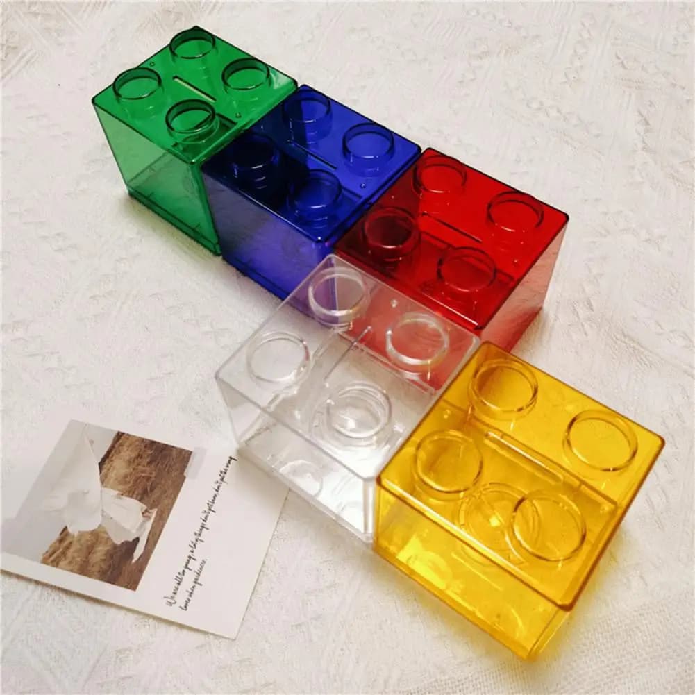 Tirelire blocs pratiques tirelire mallette de rangement de pièces de monnaie jouet pour enfants banque de pièces à Surface lisse