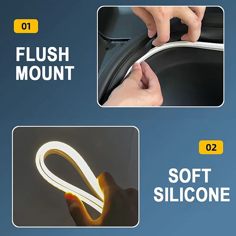 Bande de barre lumineuse blanche LED pour coffre arrière de voiture, bande d'ambiance adaptée à HYUNDAI Tucson L, bande de lampe décorative intérieure d'automobile