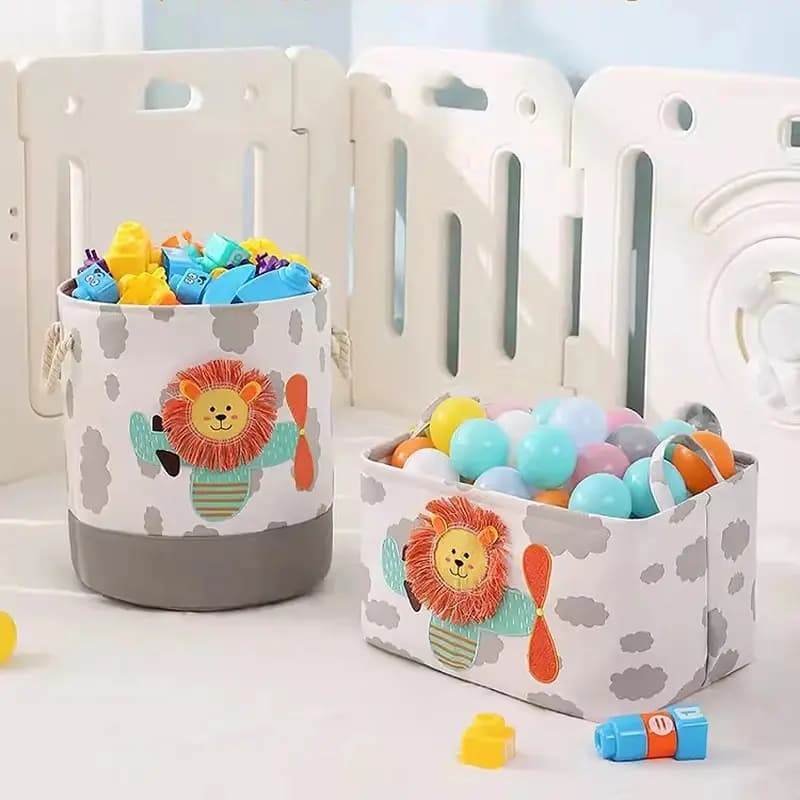 Mir de rangement pliant pour linge, armoire en tissu, bureau, chambre à coucher, Cisco, jouets, panier à linge avec poignée