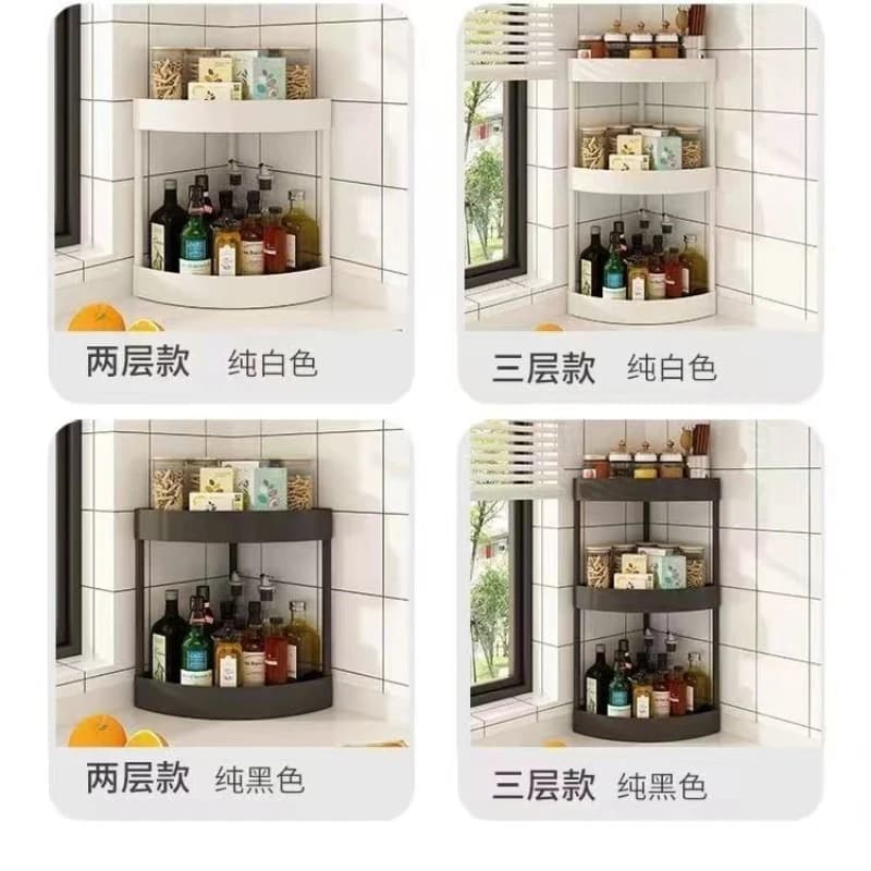Étagère de rangement simple pour cuisine, support d'angle pour comptoir, rangement multifonctionnel pour assaisonnements, huile, sel, sauce, vinaigre, et pour évier de salle de bain