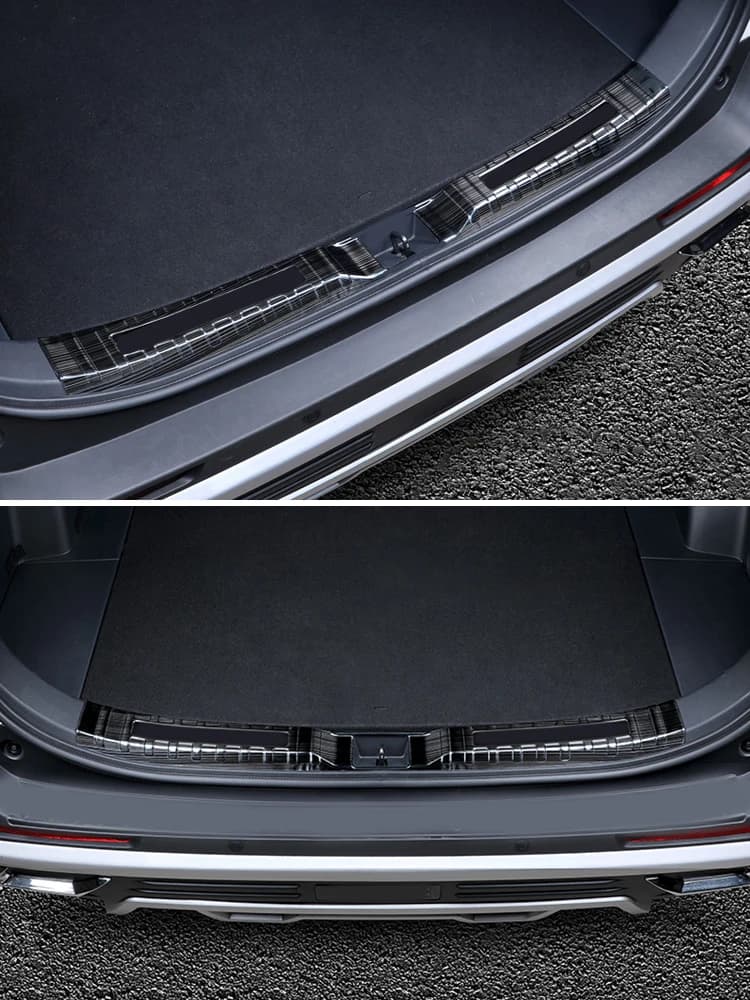 Garniture de voiture pour Toyota RAV4 2020 2021 2022 2023 protection de coffre arrière, panneau de pare-chocs de seuil de porte, accessoires de couverture