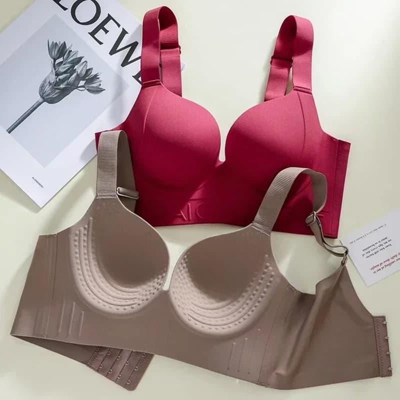 Les seins des femmes sont des gros seins qui montrent petits et empêchent l'affaissement, Type de réglage de grande taille, soutien-gorge d'expansion de la poitrine