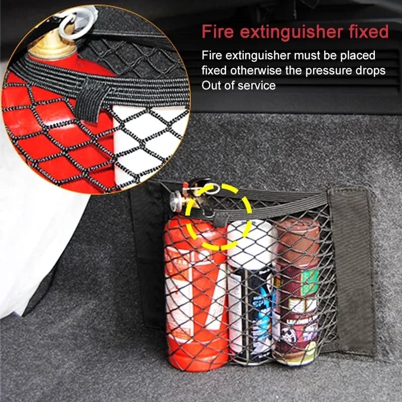 Filet de Rangement Extensible pour Voiture, Autocollant artificiel astique Magique, Universel, Sac de Siège Arrière