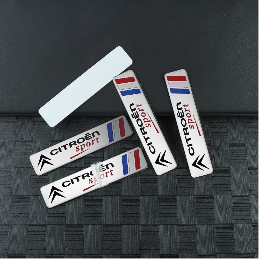 Autocollant de décoration de coffre de voiture en aluminium 3D, accessoires de voiture pour Citroen Sport C3 C4 Grand Picasso C4L C5 Aircross C-ELYSEE C6