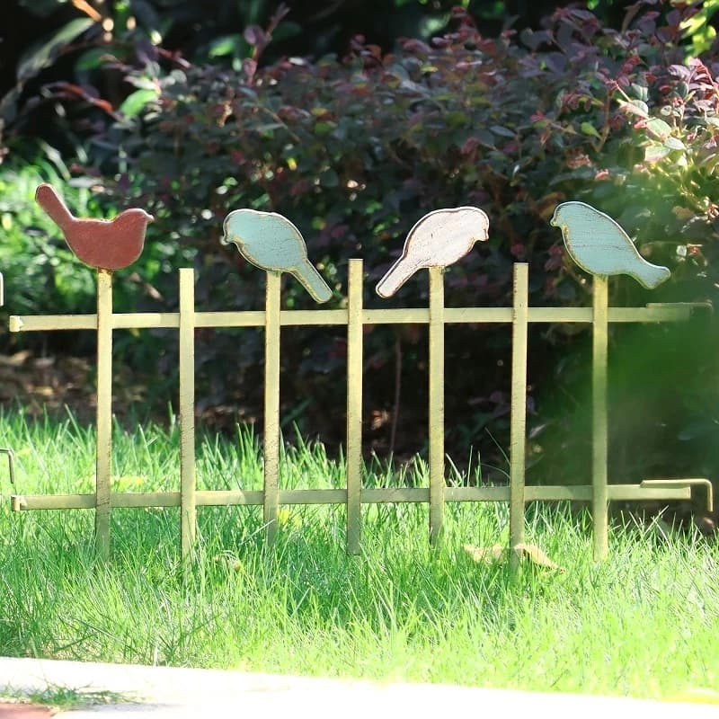 Clôture de jardin en fer, bordure de pelouse décorative pour lits de fleurs, Patch de légumes rustique, barrière, cloison de cour de chalet, clôture de plante