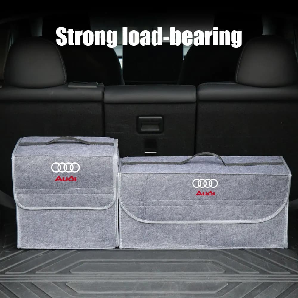 Boîte de rangement pour coffre de voiture, sac de rangement pliable, accessoires pour Audi A1 A2 A3 A4 A5 A6 A7 A8 Q5 Q7 C8 B8 C6 Quyttro Sline S