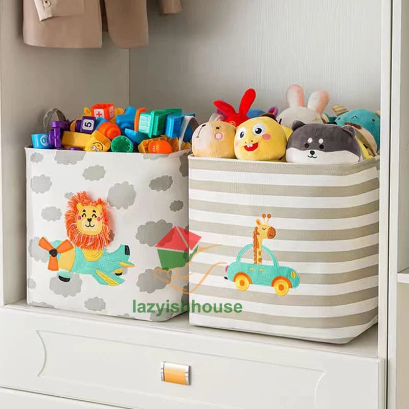 Mir de rangement pliant pour linge, armoire en tissu, bureau, chambre à coucher, Cisco, jouets, panier à linge avec poignée