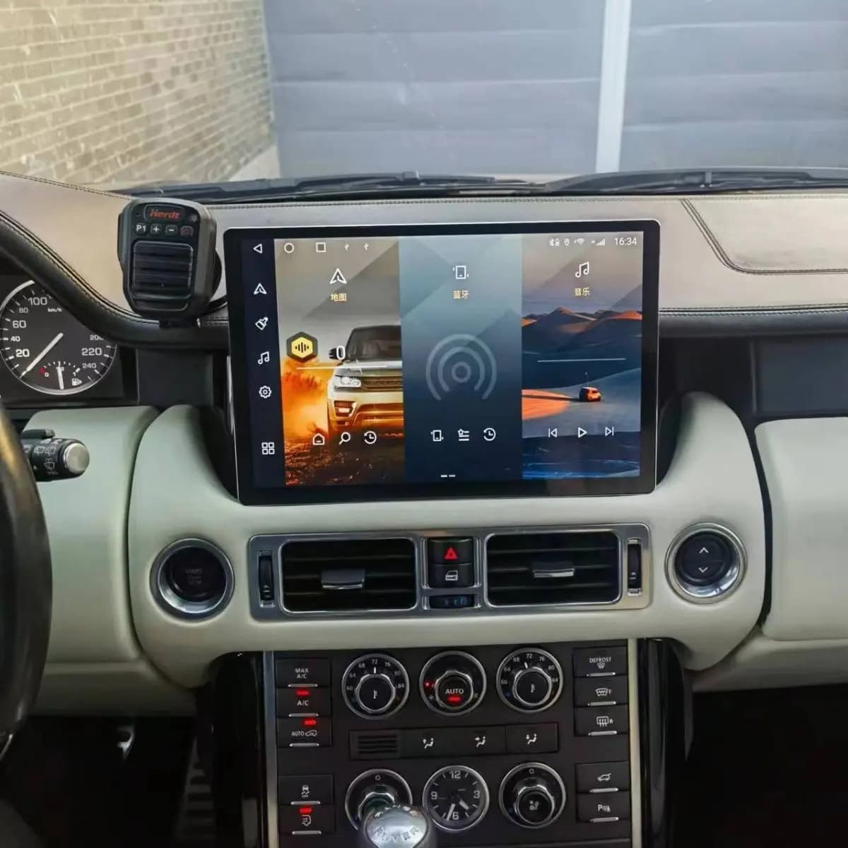 Lecteur multimédia vidéo autoradio GPS navigation Android 12 8 cœurs 8+256 Go 12,9 pouces pour Land Rover Range V8 L322 2002-2012