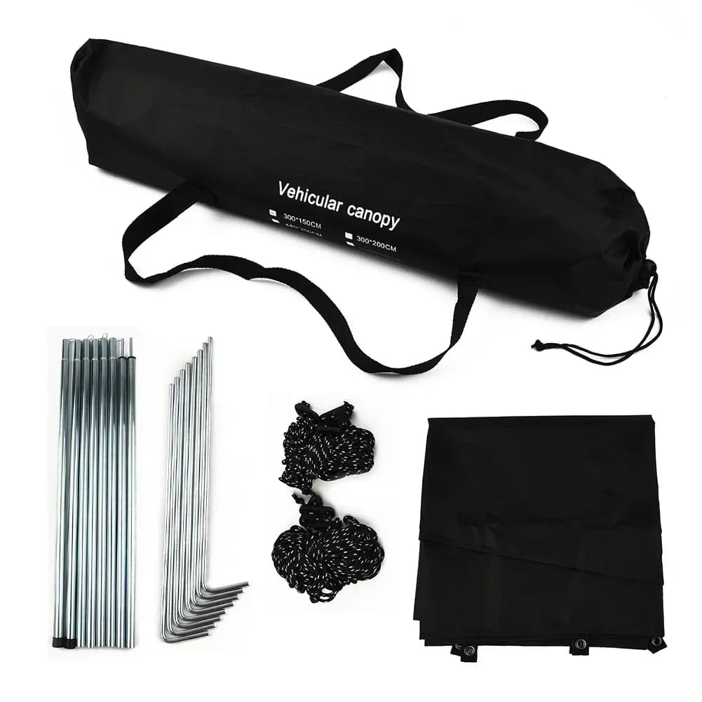 Tente de toit de voiture latérale de camping, pare-soleil anti-UV, auvent imperméable, pare-soleil d'amendements de voiture, pare-soleil pour SUV, Jeep
