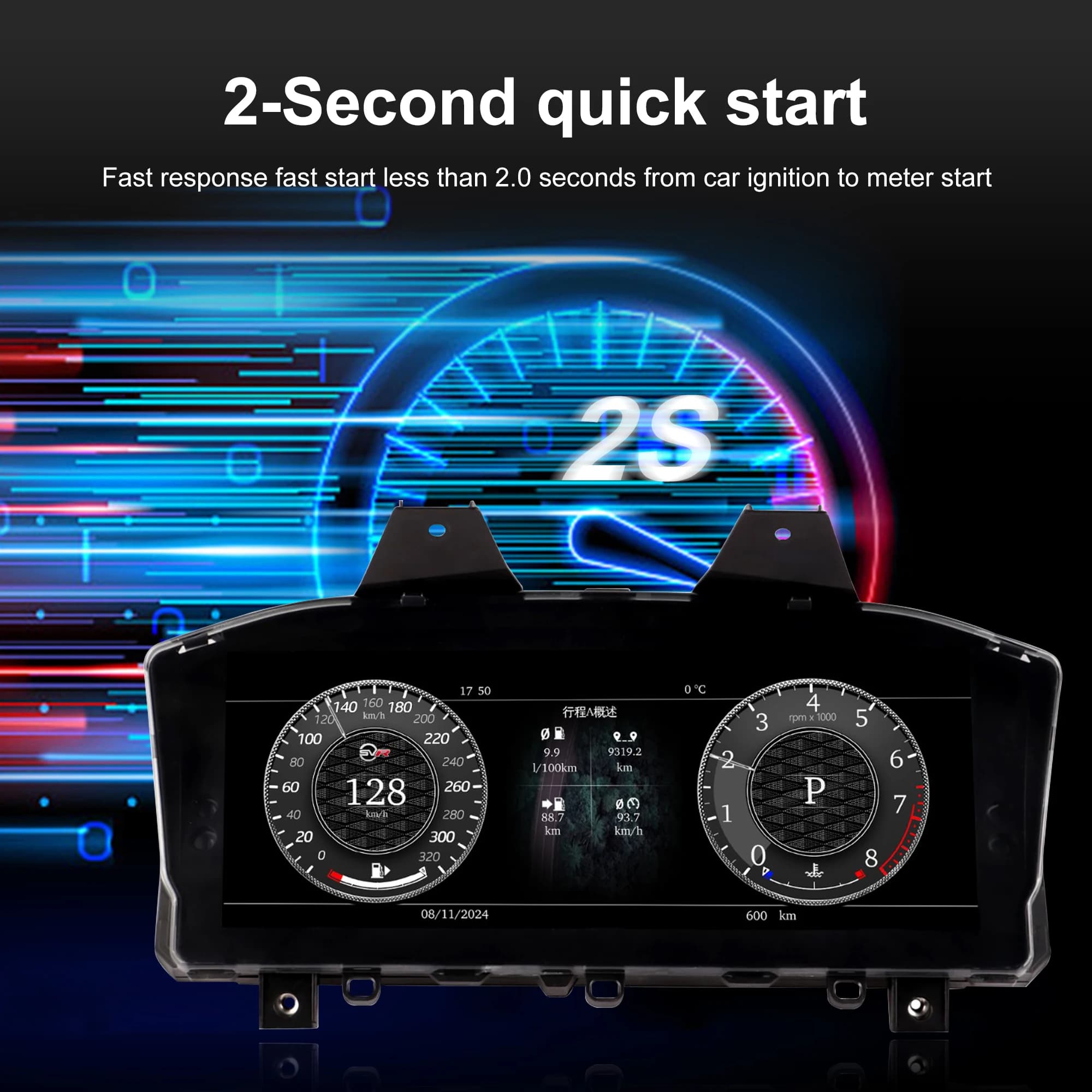 Tableau de bord numérique de 12,3 pouces pour Range Rover Sport (2014-2017) Executive (2013-2016) Compteur de vitesse iOS CarPlay