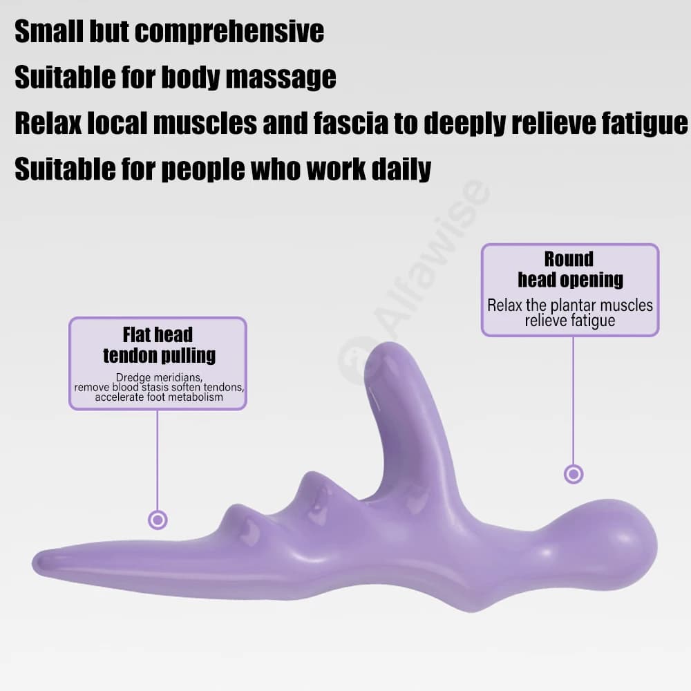 T masseur d'acupression pouce doigt presse Point de déclenchement soulagement de la Fatigue manuel détendu corps entier outil de réflexologie portatif profond