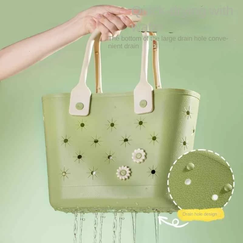 Panier de rangement pour salle de bain, panier de rangement creux à main pour la maison, panier de douche, panier de salle de bain, sac de plage