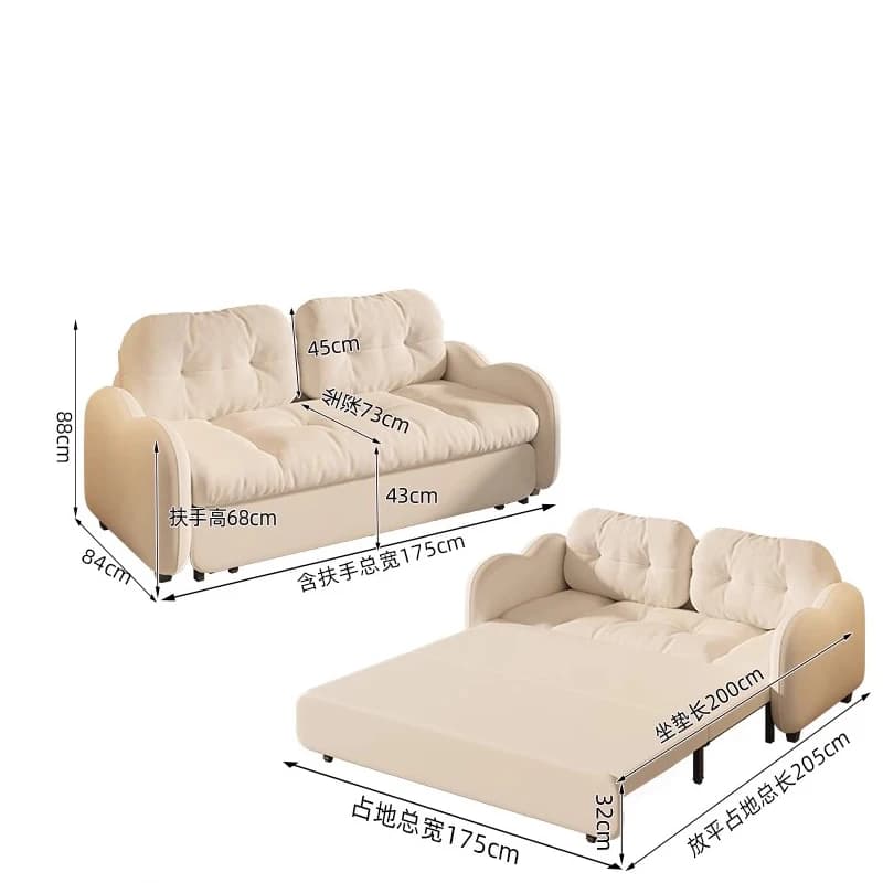 Fonction De rangement canapés Simple moderne Relax canapés blancs pliant Double couchage Sillones Para Sala De Estar meubles De maison