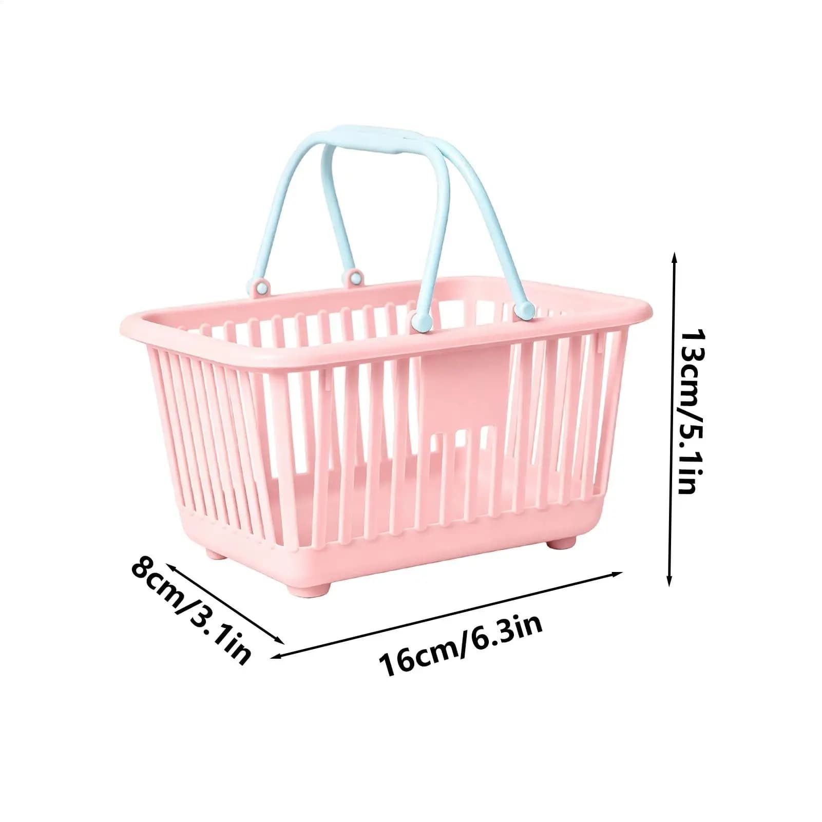 Petit panier de rangement avec poignées, mini paniers pour jouets d'enfants, collations, bureau, salle de bain, maison, courses, dortoir, cuisine, garde-manger