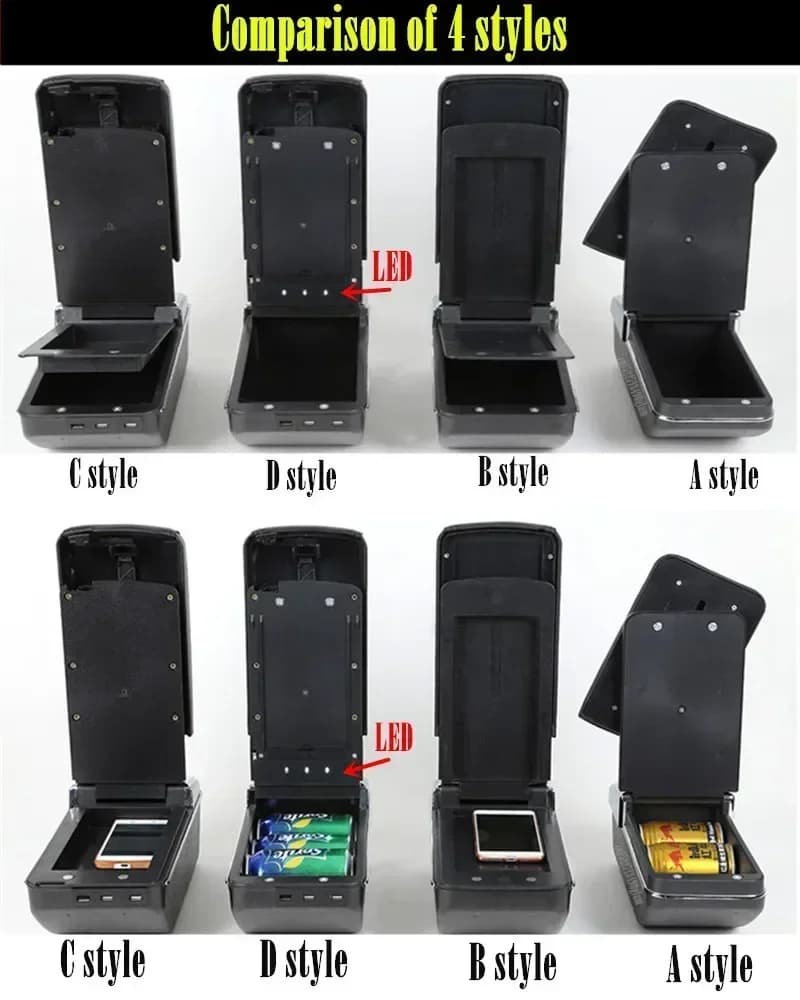 Accoudoir de voiture pour Seat Ibiza, boîte de rangement centrale, rénovation intérieure avec USB, accessoires de voiture, pour Seat Ibiza 6j Ibiza 6L