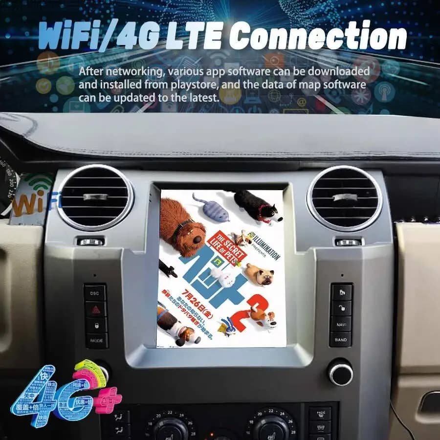 Android 15 pour Land Rover Range Rover Discovery 3 2004-2009 lecteur vidéo multimédia intelligent radio GPS 4G WiFi Carplay 9.7"
