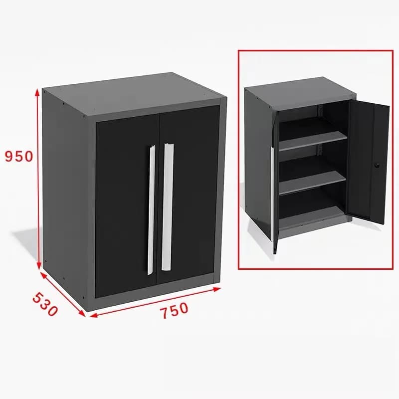 Stockage durable d'outils de mécanicien de garage : armoires à outils en acier de qualité supérieure, combinées de tiroirs et d'armoires à double porte