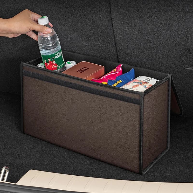 Pour AUDI A1 A3 A4 A5 A6 A7 A8 Q2 Q3 Q5 Q7 La boîte de rangement du coffre de voiture peut être pliée pour organiser les objets intérieurs et les accessoires.