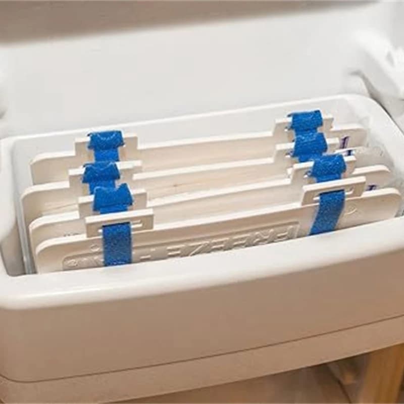 stockage lait maternel plat, Solution peu encombrante pour les sacs lait maternel