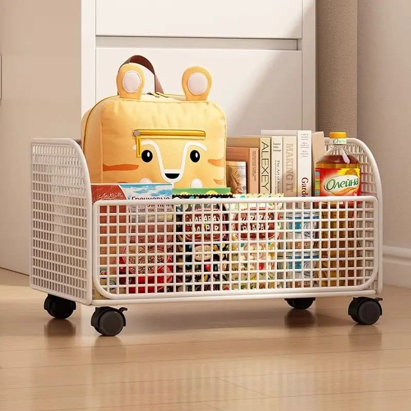 Boîte de rangement pour petits jouets, étagère, support pour livres et articles divers, paniers de rangement pour collations, porte-sacs à dos et livres