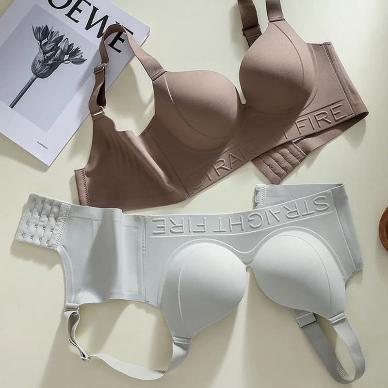 Les seins des femmes sont des gros seins qui montrent petits et empêchent l'affaissement, Type de réglage de grande taille, soutien-gorge d'expansion de la poitrine