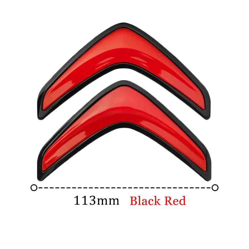 Emblème de coffre en forme de V Citroën, badge de logo arrière pour C3 C4 C5 Cactus Berlingo, accessoires de style automobile en ABS (8 couleurs, 2 tailles)