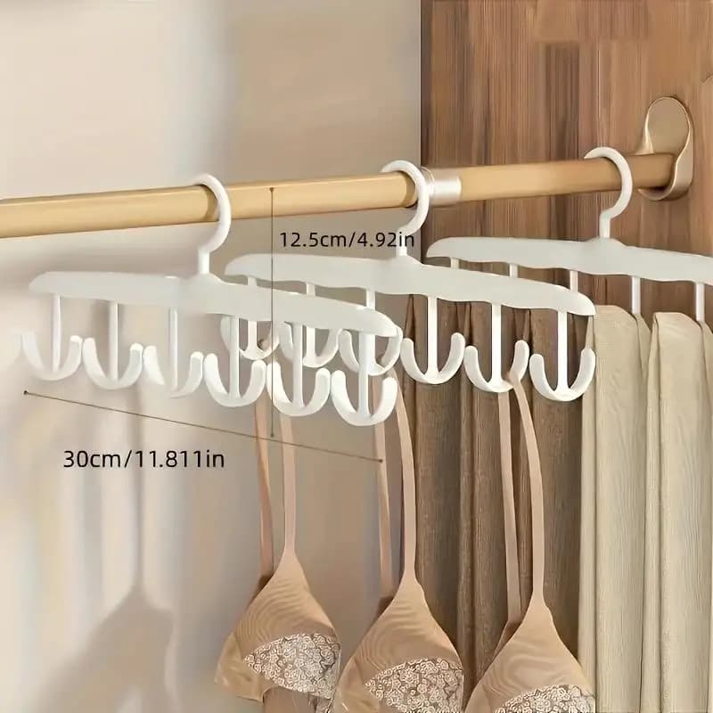 Cintre rotatif à 12 crochets – Organisateur de placard peu encombrant pour cravates, ceintures, sous-vêtements, jupes |   Rangement portable pour la maison et le dortoir
