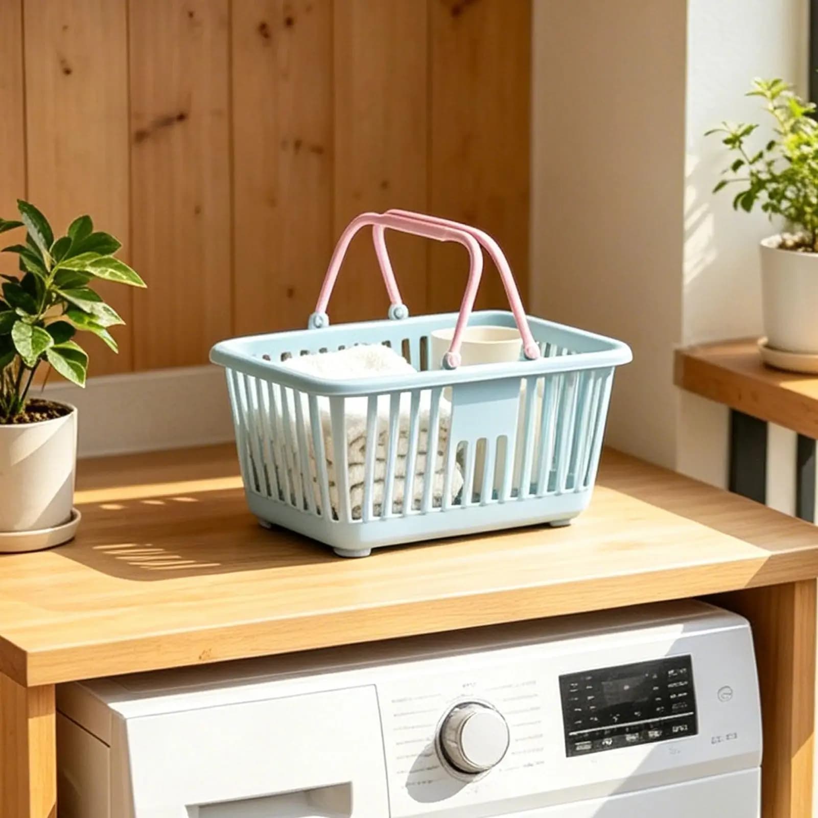 Petit panier de rangement avec poignées, mini paniers pour jouets d'enfants, collations, bureau, salle de bain, maison, courses, dortoir, cuisine, garde-manger