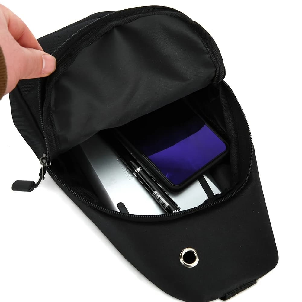 Sac de poitrine en tissu Oxford, multi-compartiments, sac de voyage sportif, sac bandoulière décontracté, petit sac à dos à une épaule