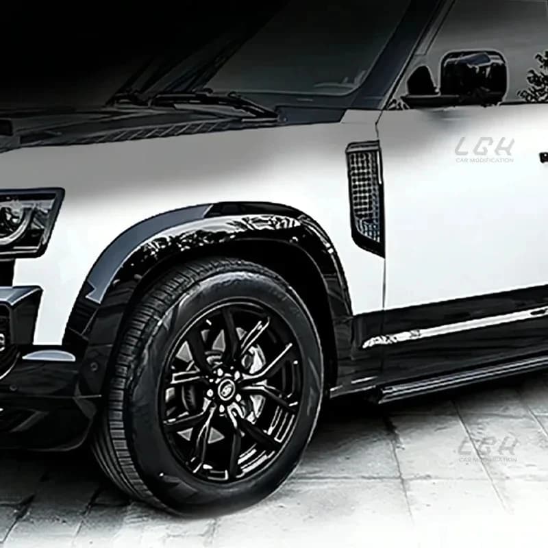 Dernier design durable Defender L663 20-25 90/110, extensions d'ailes élargies avec LED, élargisseurs de passage de roue modifiés spéciaux