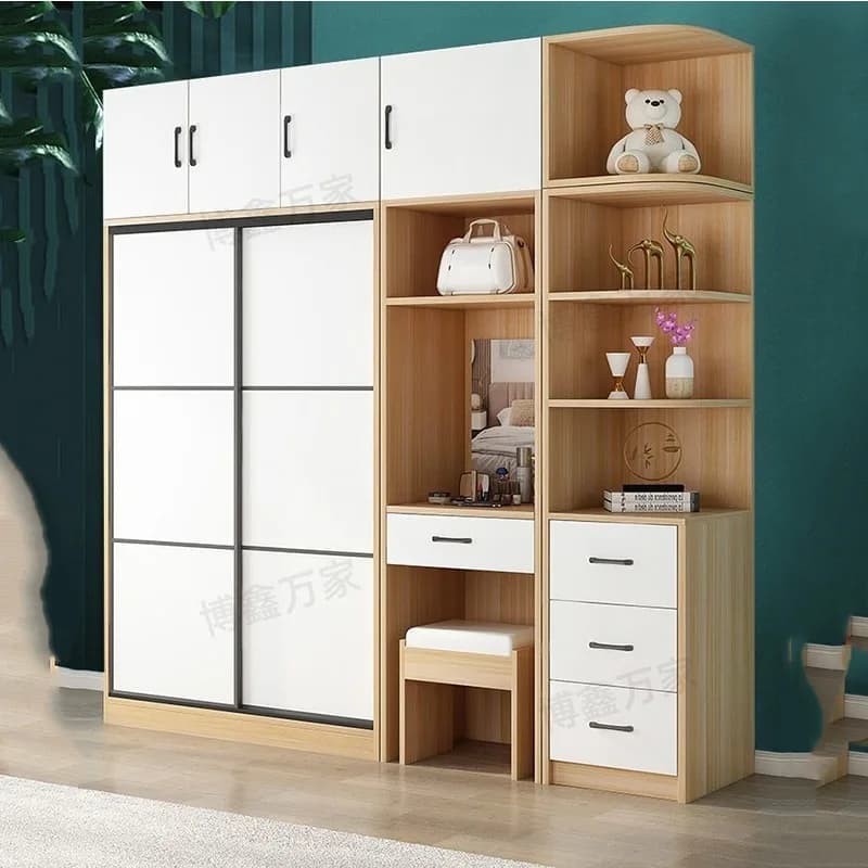 Armoire de rangement moderne pour femmes, placard européen pour chambre à coucher, organisateur de garde-robe en bois, meuble Schlaf zimmer Schrankhotel
