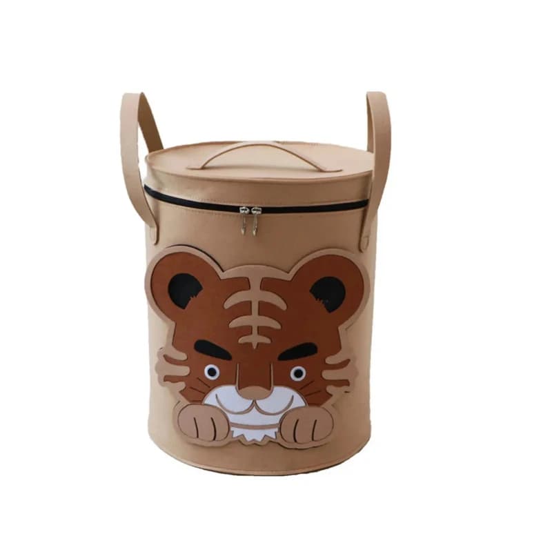 Panier de rangement pour jouets avec couvercle, grande capacité, pliable, pour chambre, salle de jeux, salle de classe, durable, bords arrondis