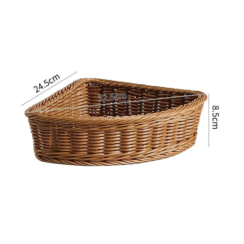 Panier de rangement d'angle pour vêtements et articles quotidiens, à forme circulaire pour optimiser l'organisation spatiale