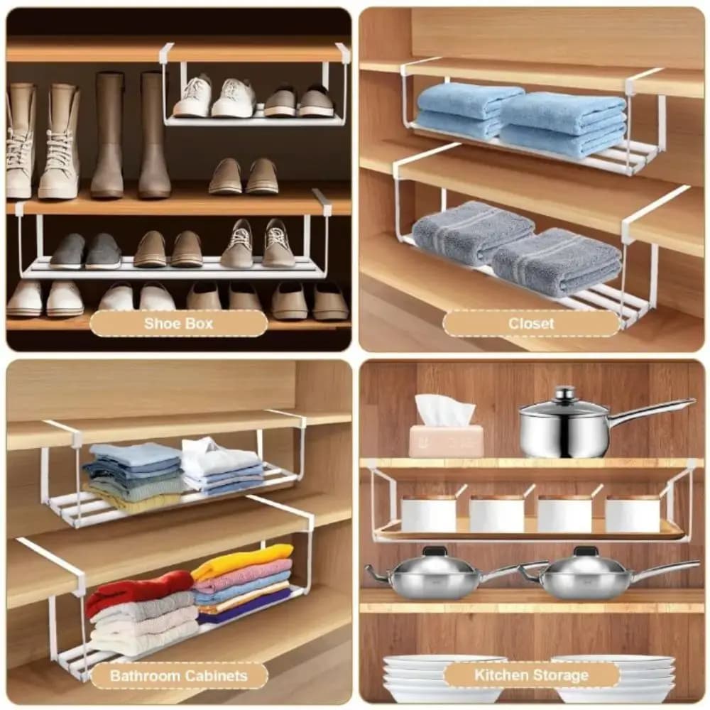 Étagère à chaussures en métal extensible et ajustable, gain de place, nouvelle armoire à chaussures efficace, organisateur de rangement pour salle de bain