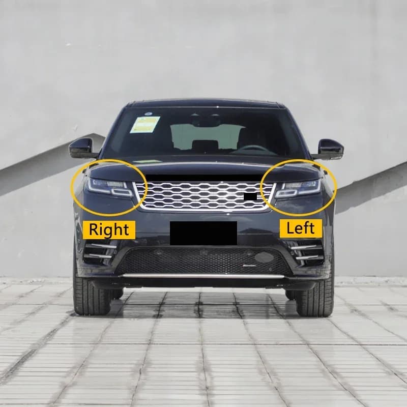 Couvercle de lampe de sauna de voiture, abat-jour, lumière, coque, masque, lentille en verre, Land Rover Range Rover Velar 2017 - 2023