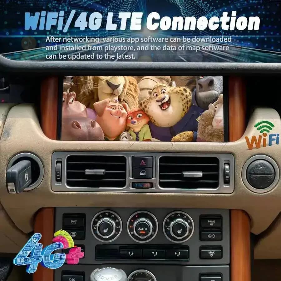 Pour Land Range Rover V8 L322 2002-2012 10.25 "Android 15 Carplay autoradio Qled écran multimédia lecteur vidéo GPS Navigation HU