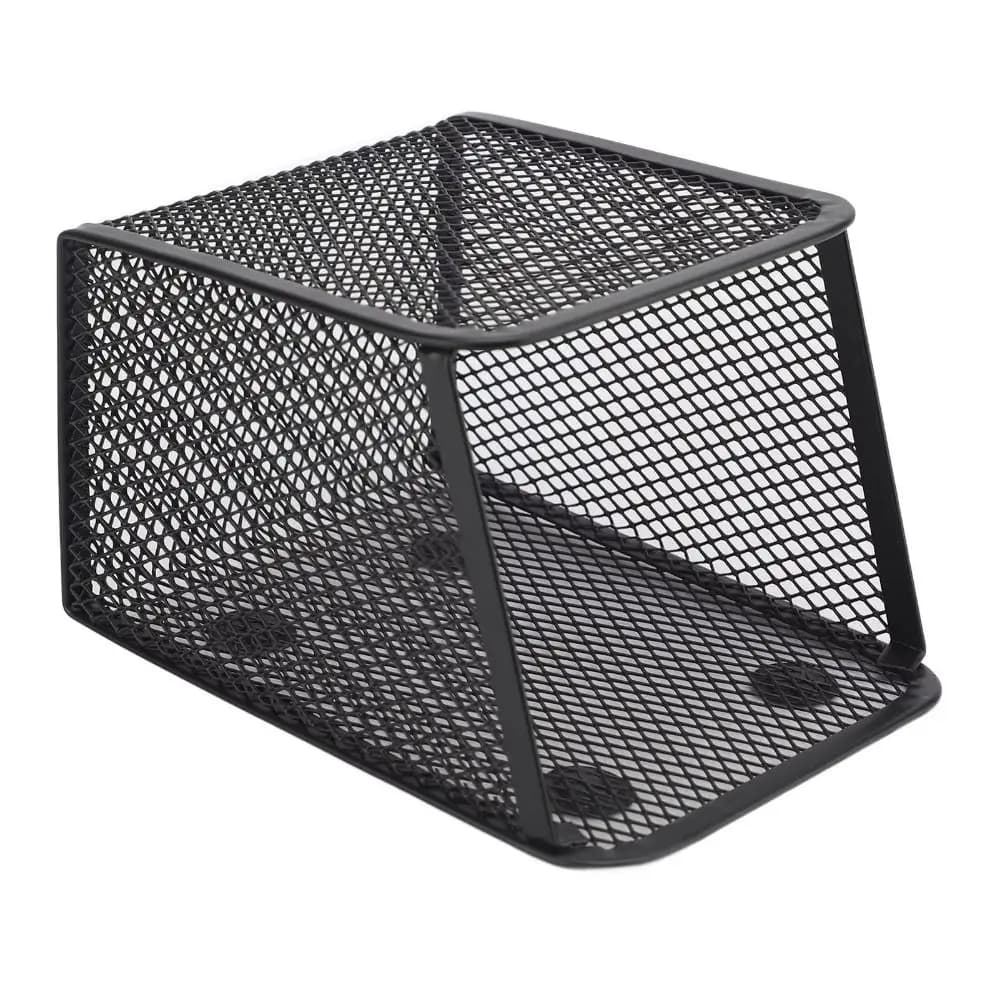 Boîte de rangement magnétique grande capacité, panier de rangement magnétique en maille avec aimants puissants, organisateur de fichiers, conteneur pour pinceaux de maquillage