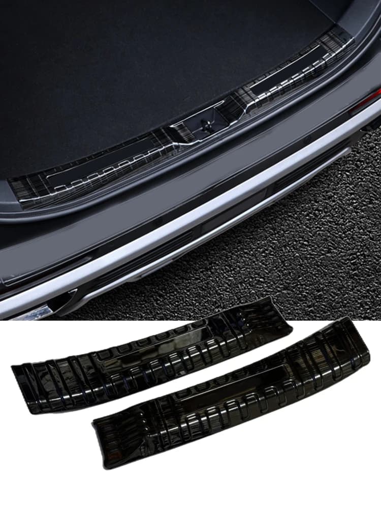 Garniture de voiture pour Toyota RAV4 2020 2021 2022 2023 protection de coffre arrière, panneau de pare-chocs de seuil de porte, accessoires de couverture