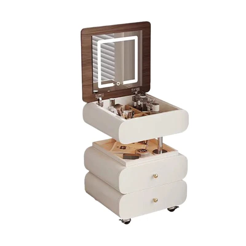 Commode de rangement moderne, petite, de luxe léger, ronde, de qualité, avec rangement créatif, meuble de chambre à coucher