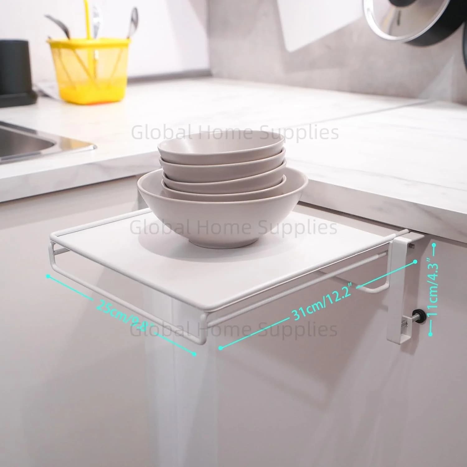 Support de rangement pour assiettes pliables, réglable, gain de place, organisateur de comptoir, séchage de plats de cuisine, empilage, résistant à la rouille, Portable